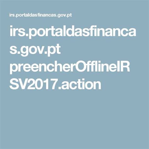 portaldasfinancas.gov.pt irs